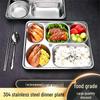 304 Stainless Steel Divided Lunch Tray Set