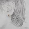 925 Sterling sSilver Palace Style Vintage Pearl Stud Earrings Women Classic Fashion Mother's Day Jewelry Accessories Gift