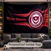 Wall Hanging Tapestry Custom NamePortsmouth FC Pattern Personalized Printed Fabric Wall Decor