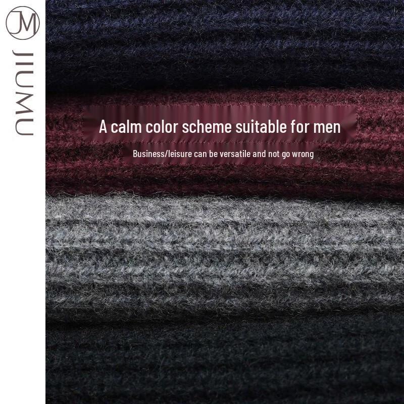 JIUMU Men's Cashmere Knit Neck Warmer