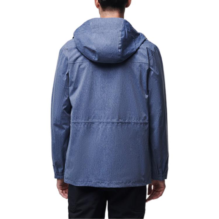Columbia X Solid Logo Brand Printed Long Sleeve Hooded Jacket Men Jackets Blue PM4508-464