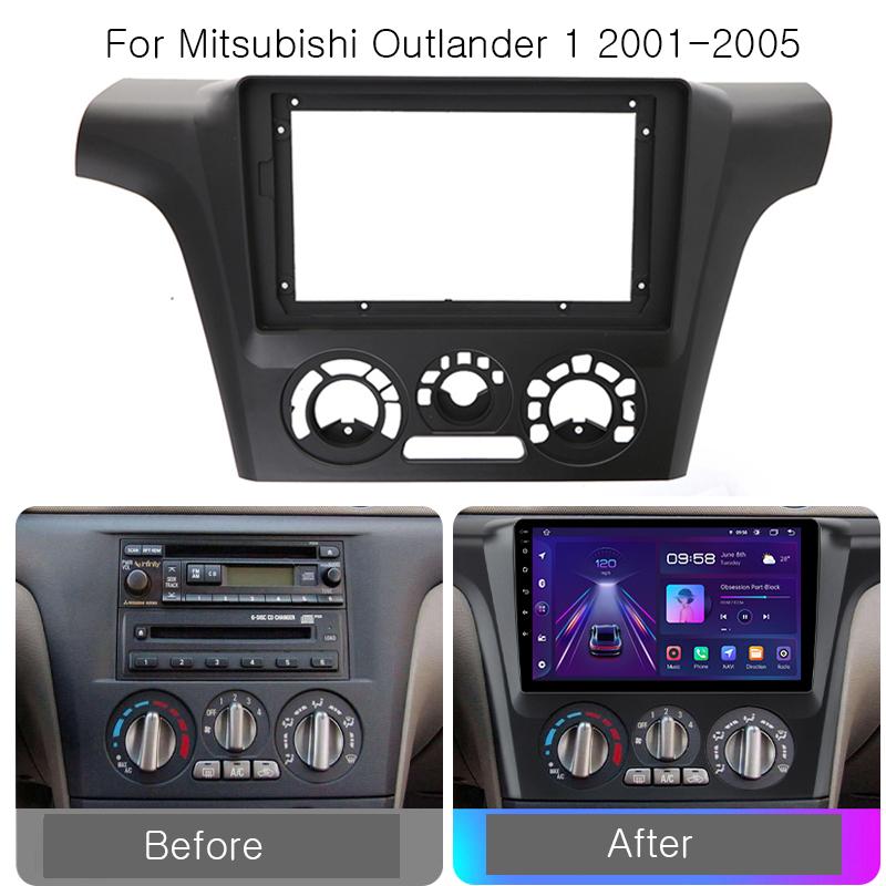 

Автомобильная радиоприборная панель для Mitsubishi Outlander 2001 2002 2003 2004 2005 Аудио Стерео Установка Приборной Панели Монтажная Рамка Комплект 1