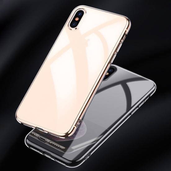 Clear Soft TPU Protective Case Cover Phone Back for iPhone X XR XS