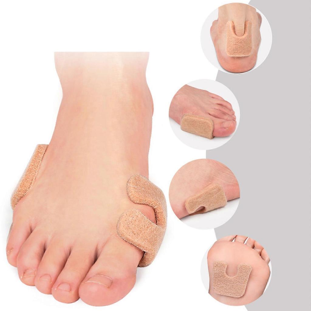 6Pcs Adhesive Backing Shoe Inserts For Foot Comfort Half Size U Shape Callus Pads With Breathable Metatarsal Cushioning Color