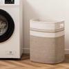 Large Capacity Woven Cotton Laundry Hamper and Storage Basket