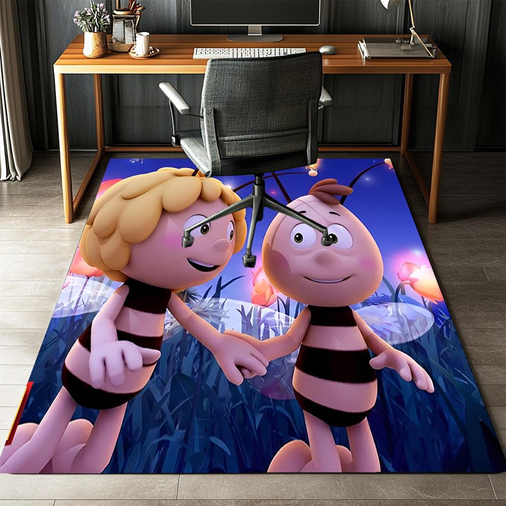 Maya the Bee Printed Carpet Rug for Office Chair Living Room Bedroom Kitchen Room Decor Gifts