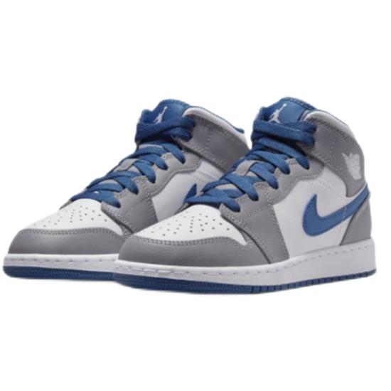 

Air Jordan 1 Mid Cement True Blue DQ8423-014 EU 36 серый