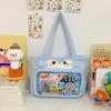 Bunny Plush Soft Cat Snack Tote Cartoon Shoulder Bag With Design Transparent