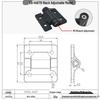 Stainless Steel Adjustable Torque Damping Hinge with Positioning Stop