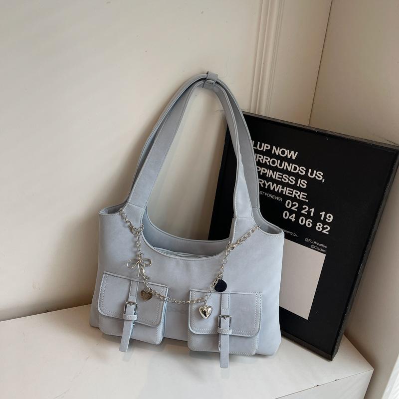 Bags Large-capacity Women's Armpit Bags 2025 New Simple Commuter Bags Korean Version Versatile Shoulder Tote Bags