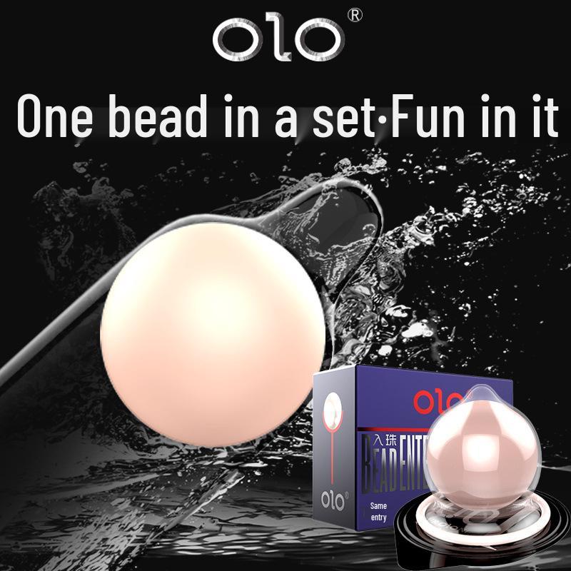 OLO Soft Beaded Condom Sleeve with Hyaluronic Acid for Enhanced Pleasure