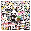 50 Original Panda Graffiti Cartoon Cute Animals Creative Decorative Cups Mobile Phone Case Computer Stickers
