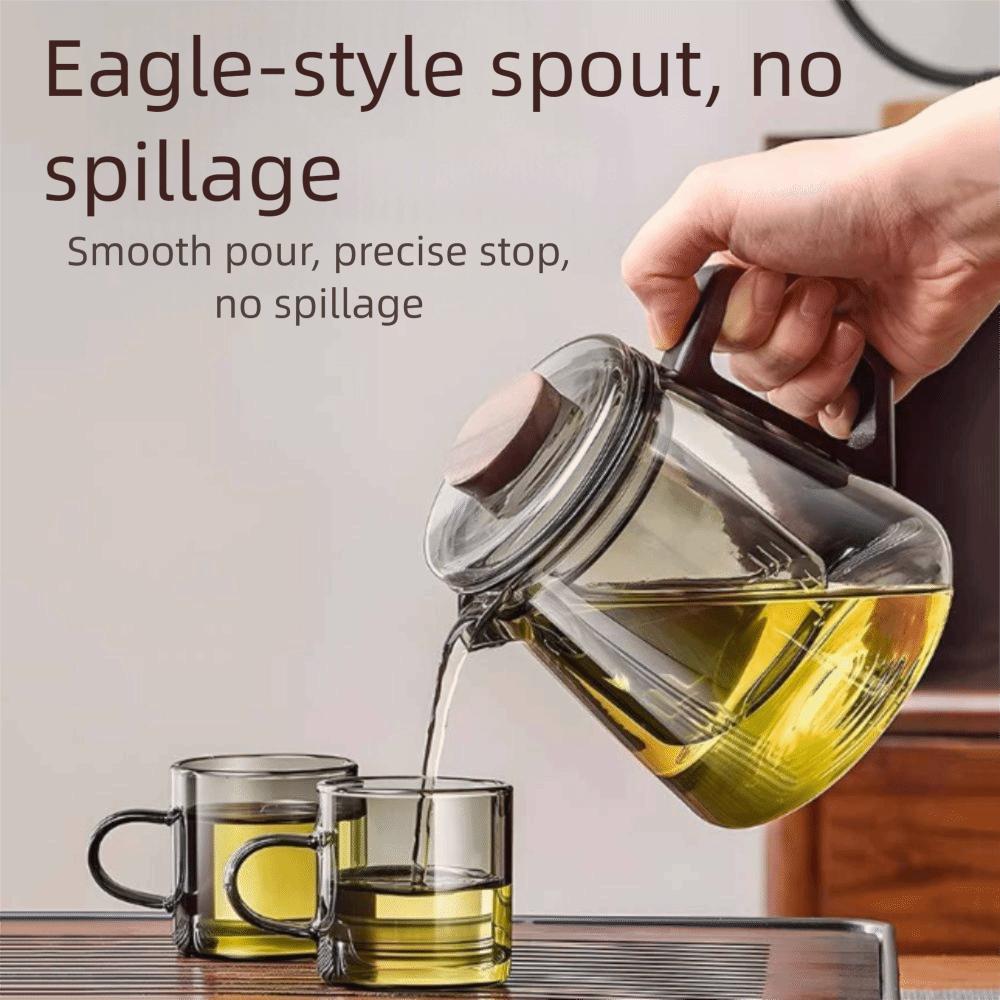 Thickened Glass Tea Separation Teapot High Temperature Resistant Kung Fu Tea Set  Office Teapot
