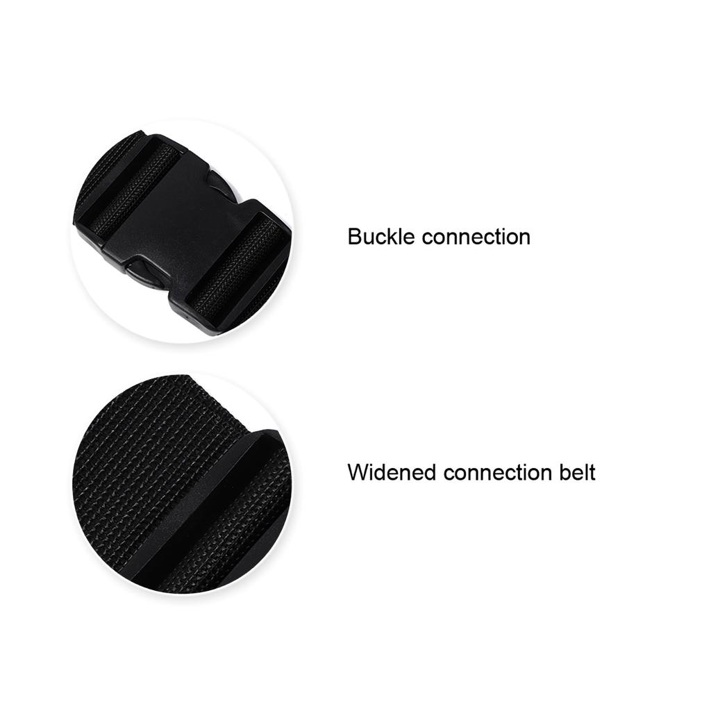 Wheelchair Belt Anti Slip Elastic Breathable Wheelchair Fixing Belt Harness Strap(Black )