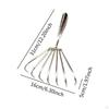 Shape Stainless Steel Tool Easy Use Handheld Seafood Shell Remover for Collecting Leaf