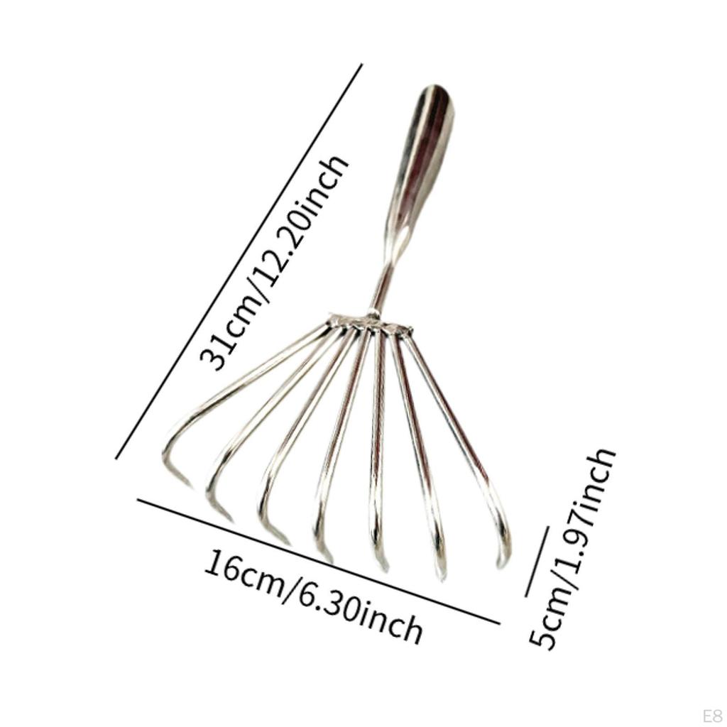 Shape Stainless Steel Tool Easy Use Handheld Seafood Shell Remover for Collecting Leaf