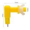 3/6/9pcs Poultry Chicken Nipple Drinker Automatic Rabbit Drinking Fountain 360° Pigeon Hamster Cage Pet Nipple Drinker