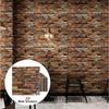 Retro Color 3D Brick Patterned Wallpaper Self-adhesive Waterproof 38.5X35cm Bedroom Wall Sticker