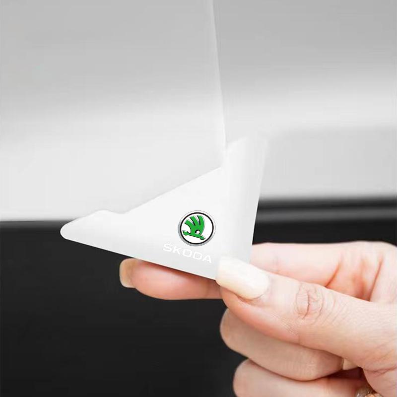 2 Piezas Protector de Esquina de Puerta de Coche de Silicona Anti-Colisión para Skoda Octavia Fabia A7 Kamiq Kapoq Kodiaq Rapid SCALA Superb Yeti Derivados