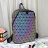 Fashion Backpack Geometric Rhombus Inverted Triangle Symphony Mountaineering Bag Triangle Piece Rhombus Color Changing Luminous Backpack