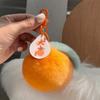 Plushies Orange Keychain Plush Orange Orange Plush Pendant Lucky Fluffy Tangerine Keychain  Women