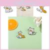 Adorable Cartoon Cat Brooch Cute Animal Design With Fish For Bags And Clothes Accessories