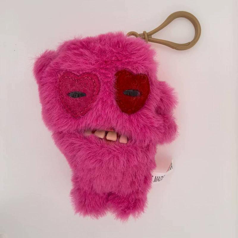 Fuggler Ugly Monsters Original Teeth Plush Toys Gap-Toothed Spongebob Eyed Leopard Print Plush Keychain Pendant Hot Gifts