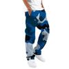 European and American trend men's clothing camouflage overalls personalized outdoor sports drawstring multi-pocket tooling casual straight pants men