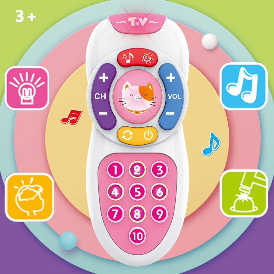 Baby Remote Control Toys Montessori Early Education Mobile Phones for Babies Soft Lighting and Gentle Lullabies Baby Easter Holi