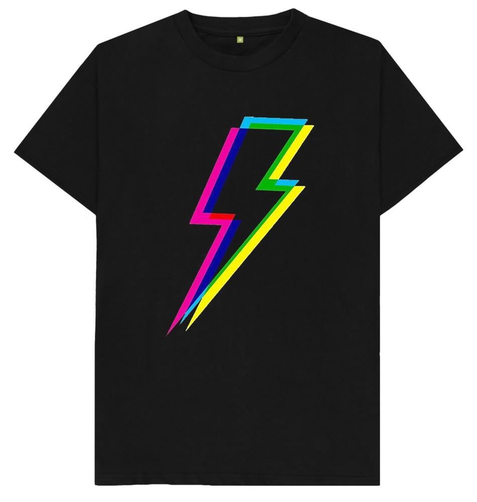 Neon Lightning Men's Women's Kids T Shirt