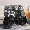1PC Custom Name Wu Tang Clan Patterned Flannel Blanket Suitable For All Seasons for Home Decor Warmth and Comfort Gifts Holiday Present