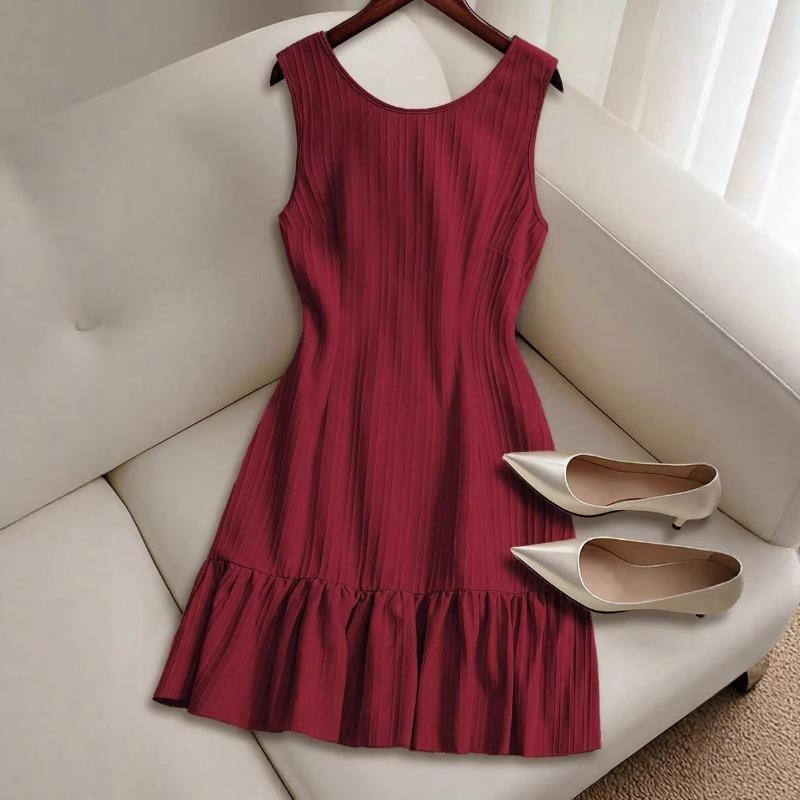 New Sleeveless Vest Dress Elegant Women