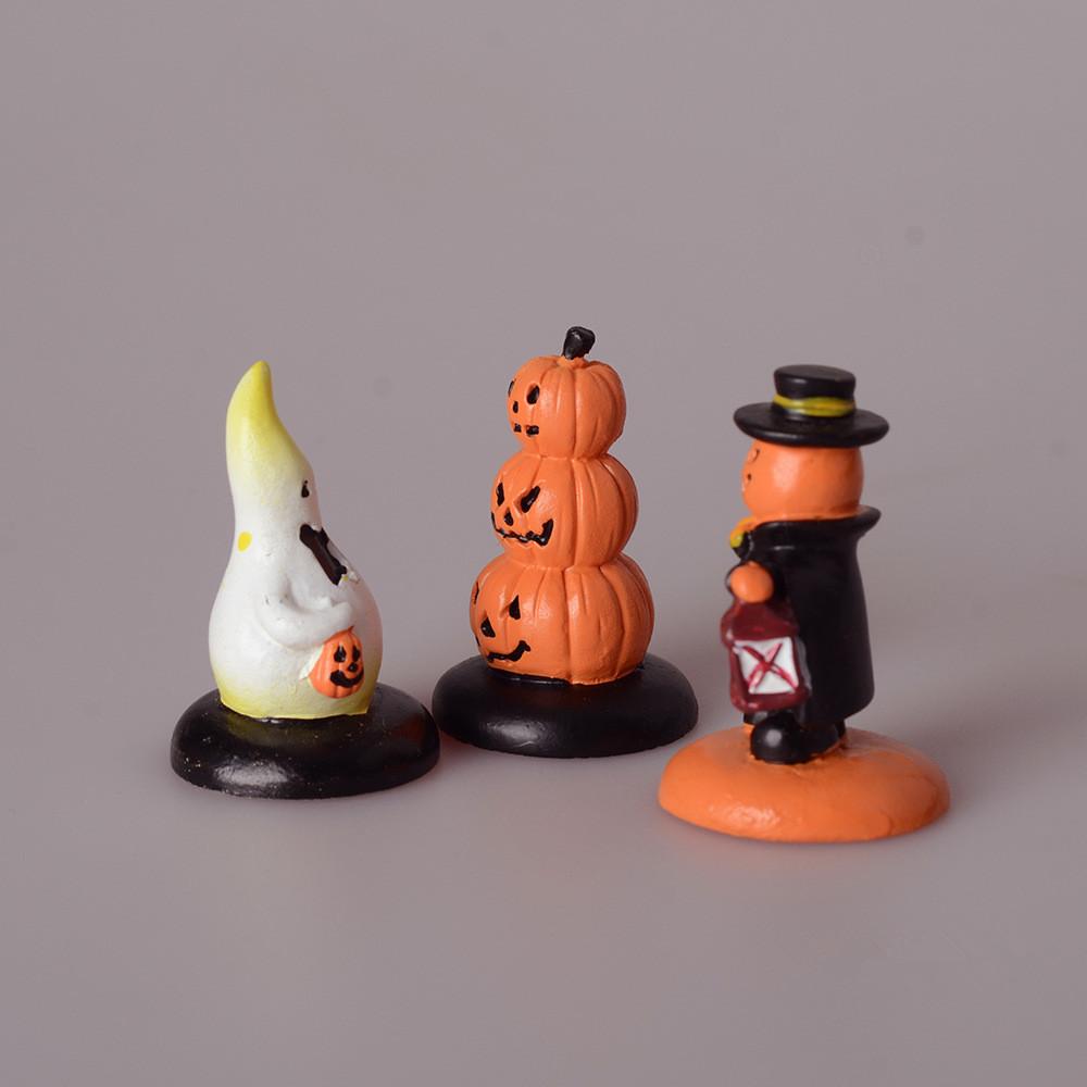 Jackman Ghost Pumpkin Lamp Clown Micro Landscape Decorative Ornaments Halloween Diy Accessories Mini Micro Landscape Decoration