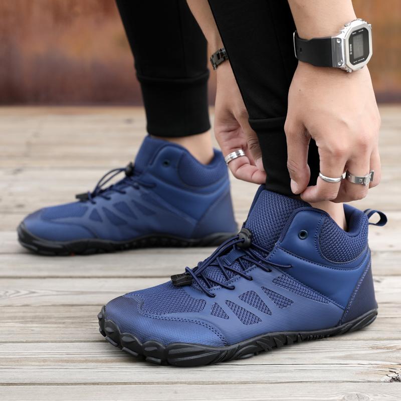 High-top Cotton Shoes Winter Hiking Sneakers Anti-slip Men Women Outdoor Trekking Camping Shoes Elastic Climbing Shoes