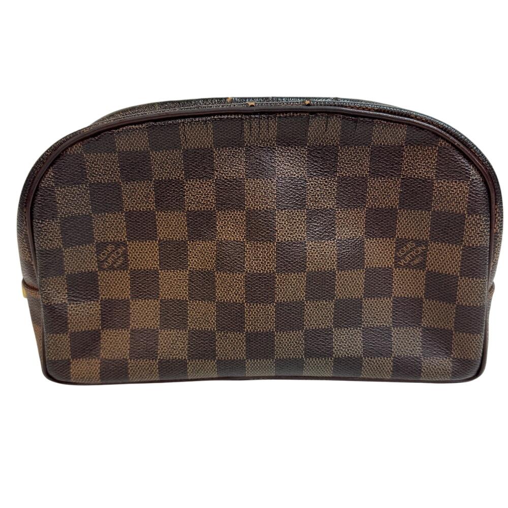 LOUIS VUITTON N47624 Truest wallet 25 Damier leather business bag Brown leather unisex Used