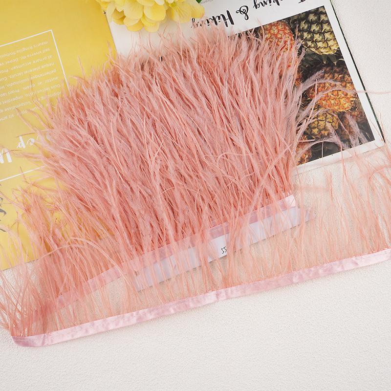 1M 10-13Cm Ostrich Feather Fringed Jewelry Handicrafts Clothing Decorative Accessories