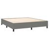 Maison Exclusive - Sommier à lattes de lit avec matelas Gris foncé 160x200cm Tissu