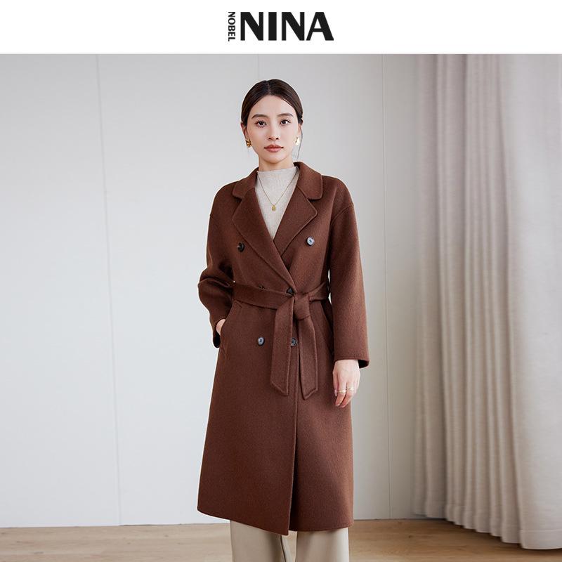 

Women s Elegant Double-Faced Wool Trench Coat (Autumn/Winter 2025) - Stylish, Slimming, and Versatile Long Coat L for 131-145 jin