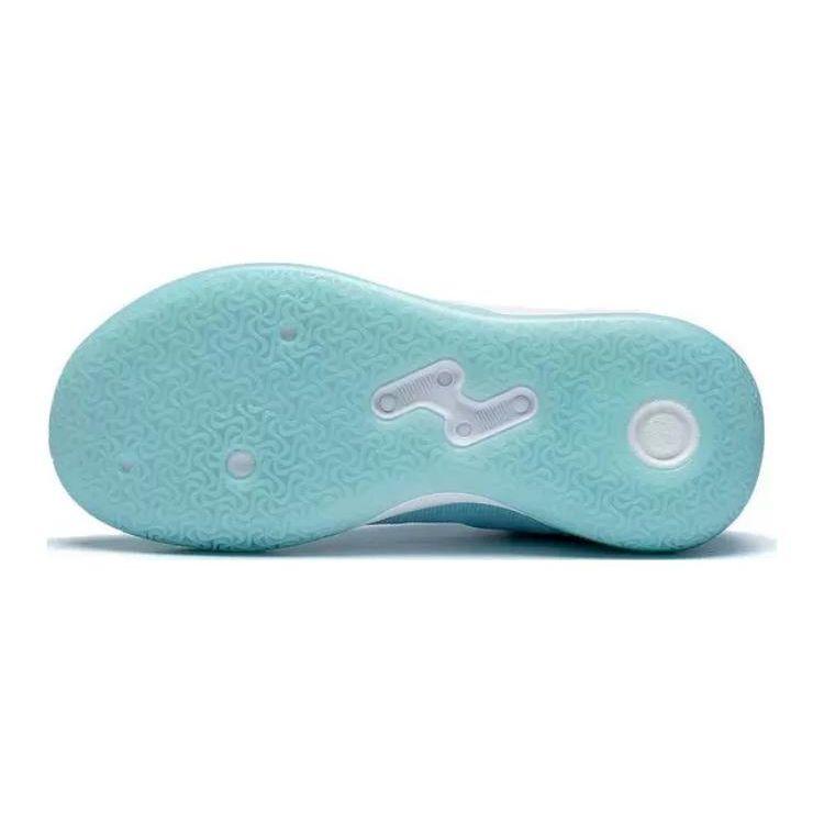 Li Ning Yu Shuai 16 Anti-Slip Shock Absorbing Durable Rebound Mid-Top Basketball Shoes Kids Basketball Shoes Ice-Blue YKBS100-3