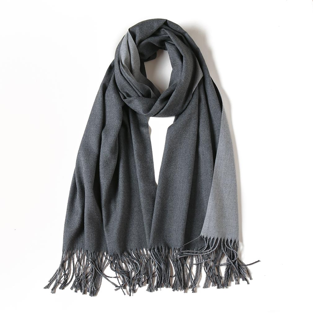 New Solid Color Pashmina Scarf Tasels Shawl For Woman Autumn Winter Scrves Lady Fashion Wraps Cashmere Wool Muffler Bandelet