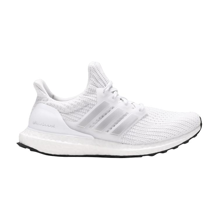 Adidas  UltraBoost 4.0 DNA White Silver Metallic Women Sneakers Cloud-White Core-Black FY9333