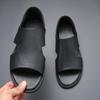 Extra Large Size Men's Shoes New Leather Summer Boys Cool Slippers Casual Beach Shoes Men's Outer Sandals