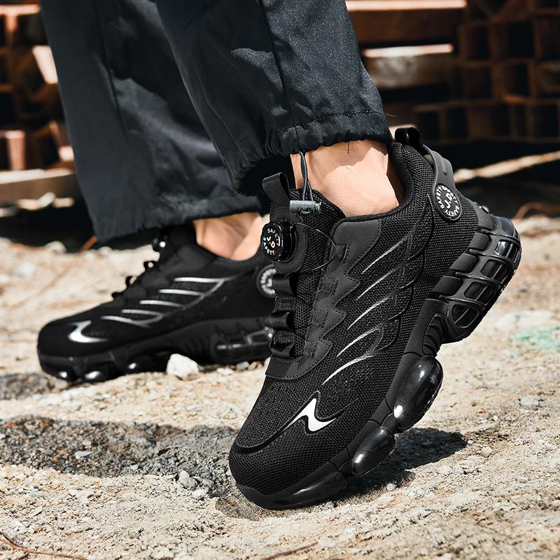Fashionable, Comfortable and Casual Sports Shoes, Work Boots, Anti-puncture and Anti-crush Safety Shoes, Men's Protective Shoes