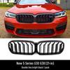 Compatible BMW New 5 Series Front & Rear Lip Kit (525/530Li) - Black Warrior MP Modification Kit.