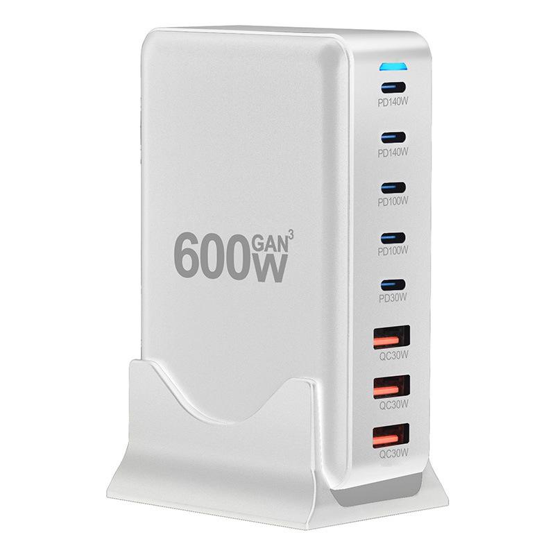 600W GaN PD Multi-Port Fast Charger for Desktops & Mobile Devices