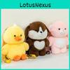 Cute Cartoon Dog Capybara Duck Plush Toy Backpack For Kids And Giftgiving