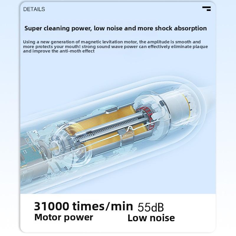 Electric Toothbrush Suspended Magnetic Silent Soft Hair Automatic Charging Sonic Gift