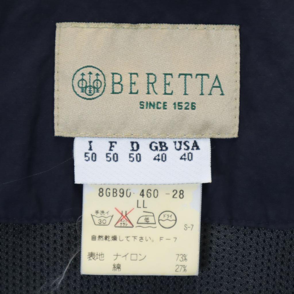 Beretta Sanyo Shokai Made In Italy Stainless Collar Coat LL Navy Men's Used