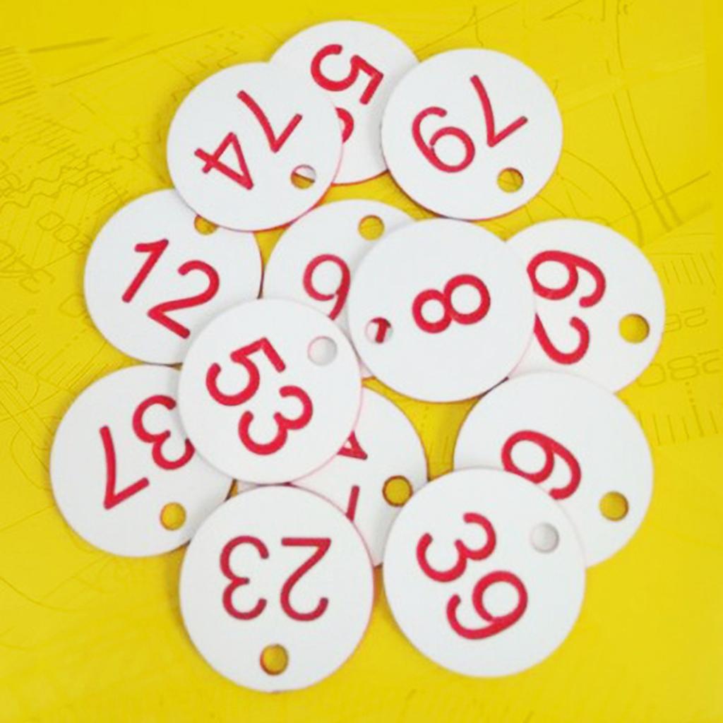 Single Side Number Label Tags Document Classification Luggage Identification Tag