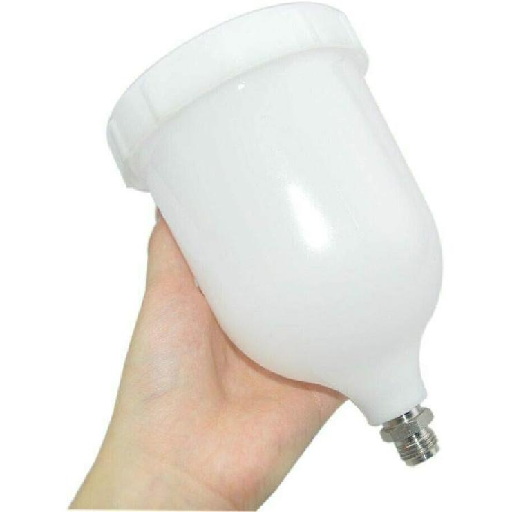 Riloer 20 oz/600 cc Spray Gun Cup ABS Plastic Gravity Feed Paint Cup Replacement Pot with M16X1.5mm Thread Connector for Most Automotive Series Spray